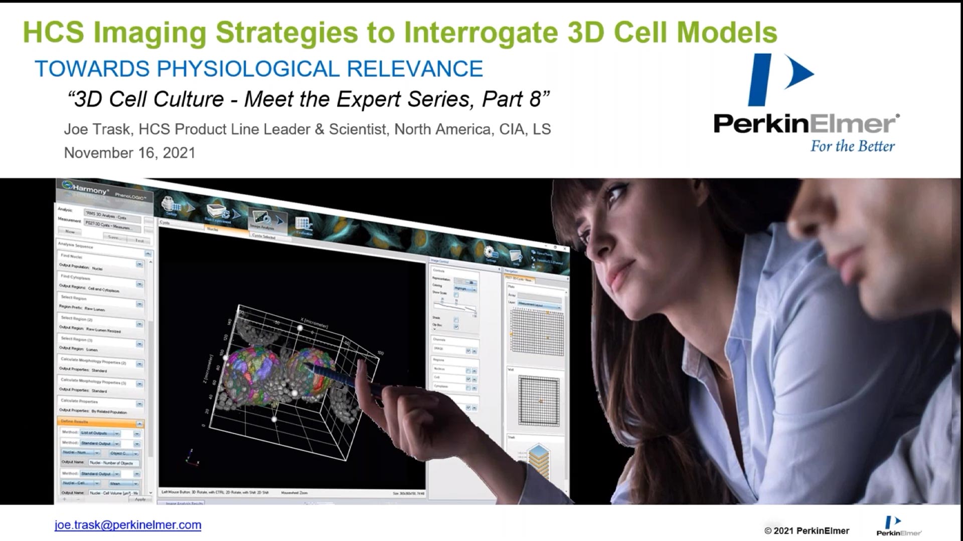 Part 8. HCS Imaging Strategies to Interrogate 3D Cell Models UPM